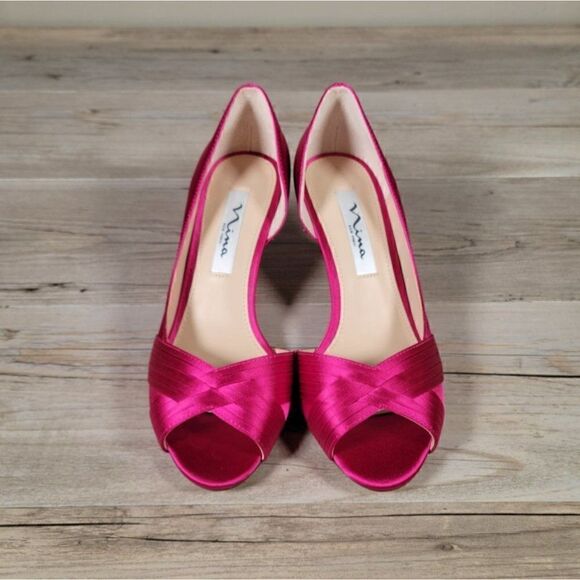 Nina Contesa Women's Open-Toe Pump Sz 7M - Picture 3 of 12